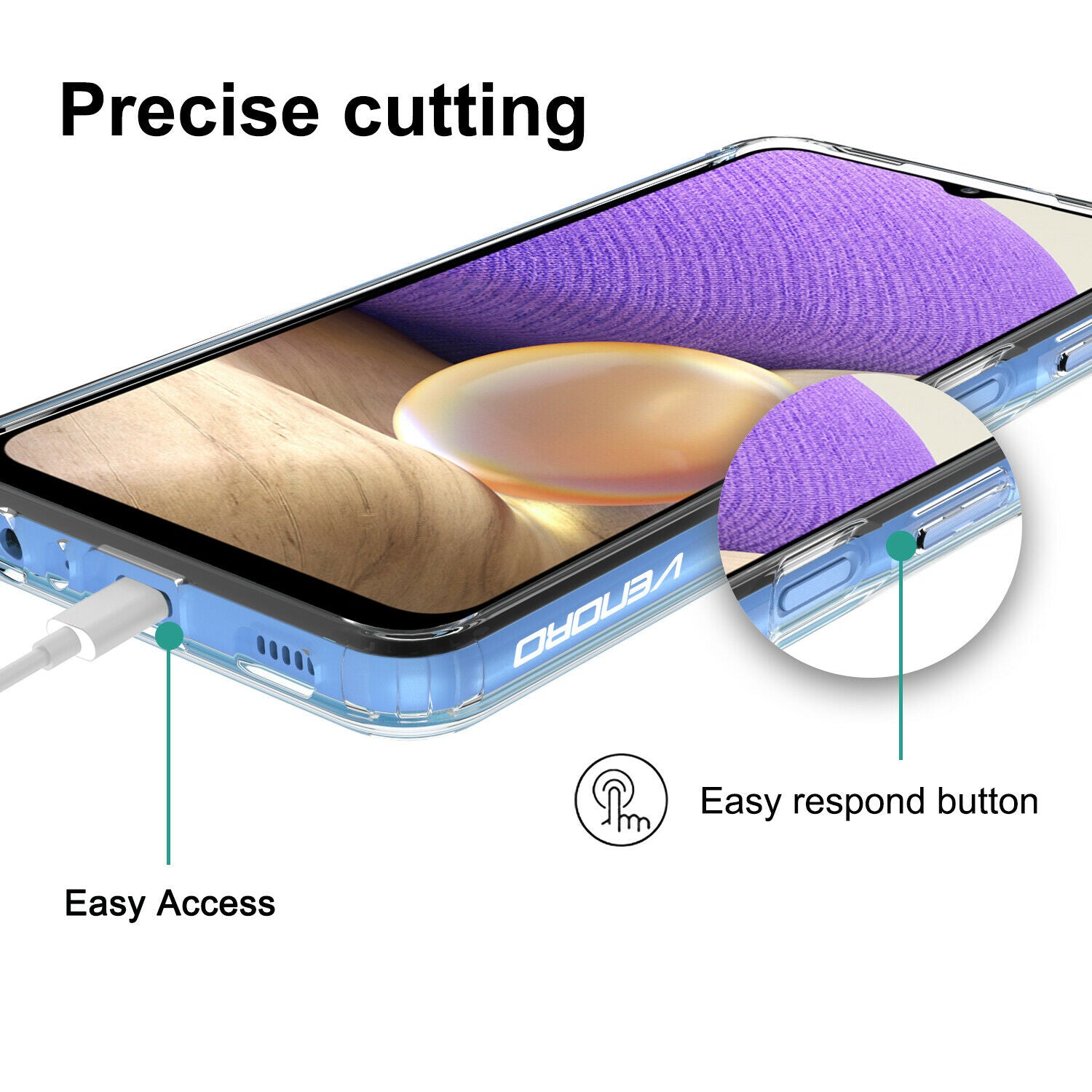 Screen Protector Clear Case For Samsung Galaxy A03S