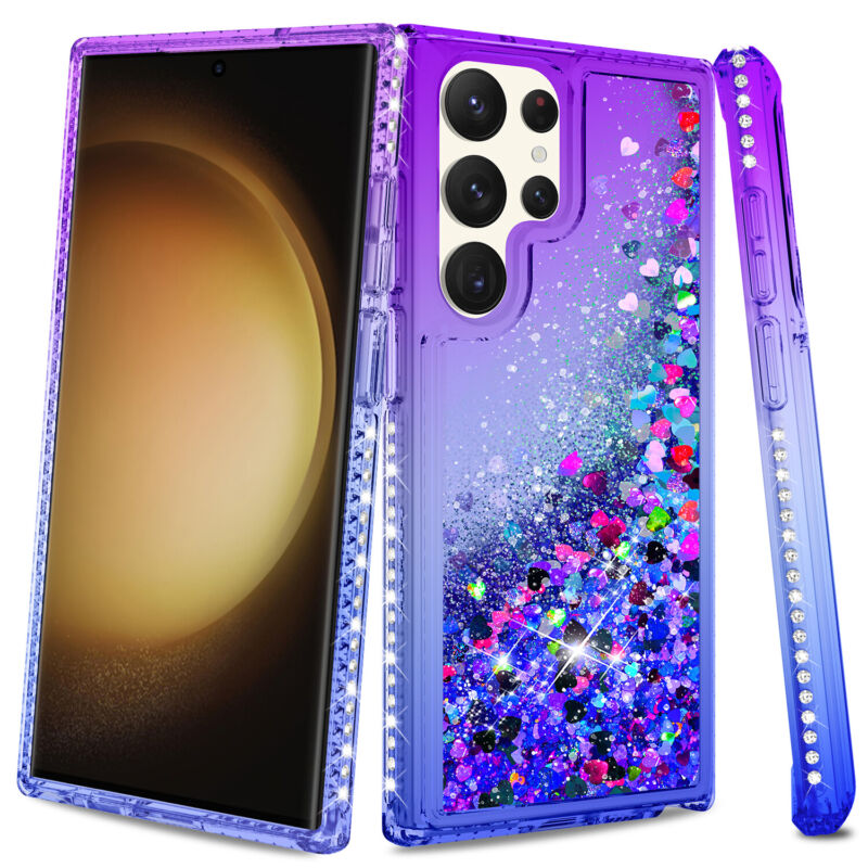 Case Liquid Bling Hybrid For Samsung Galaxy S23