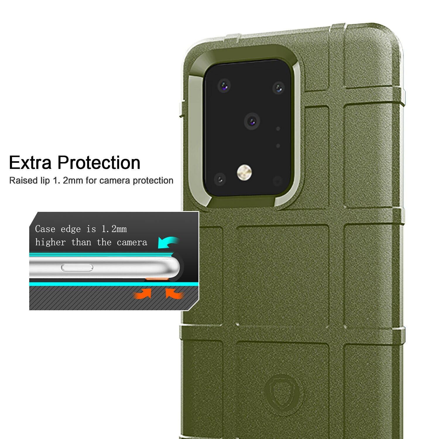 Shockproof Rugged Shield Matte Back Case for Samsung Galaxy S20 FE