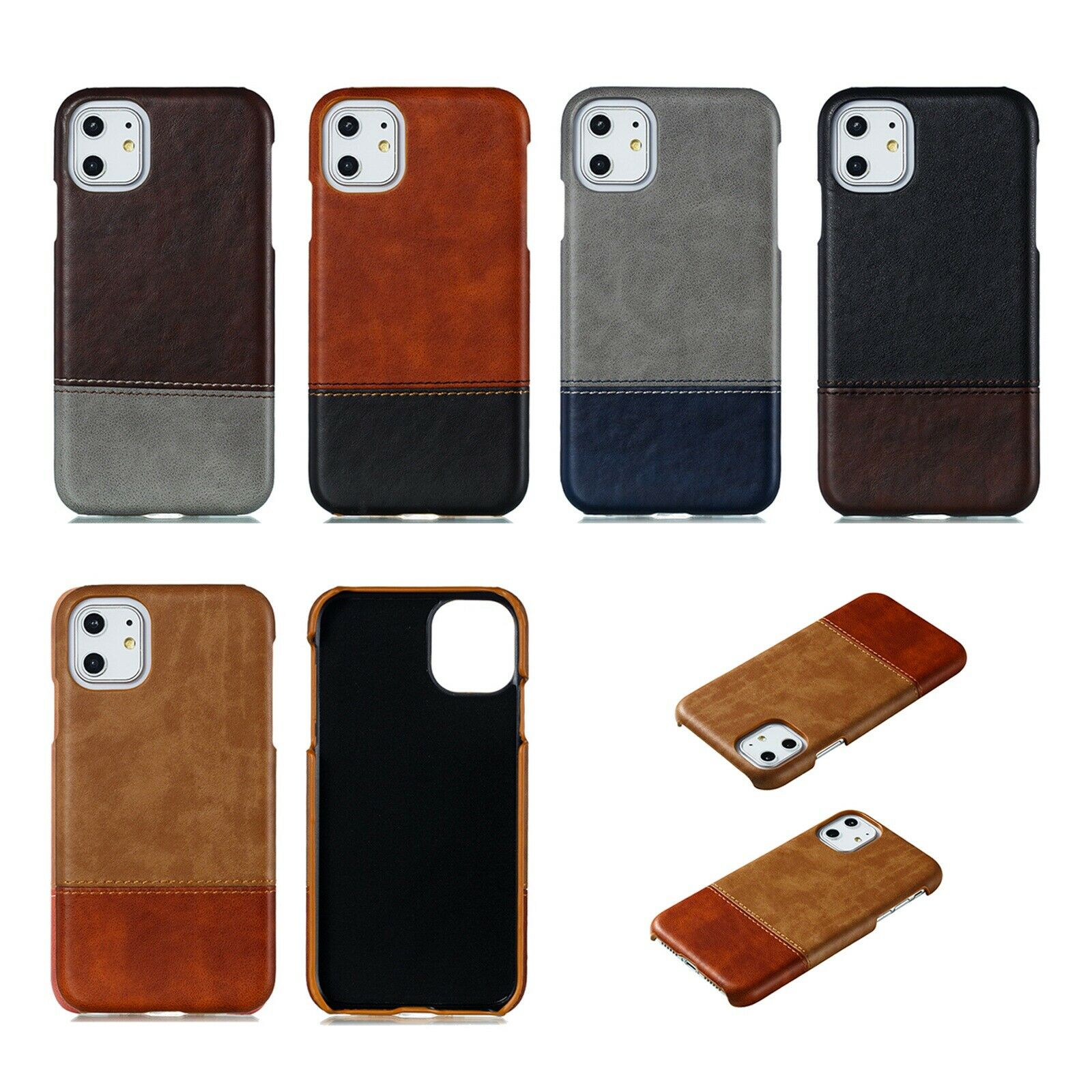 Ultra Slim Leather Case Shockproof For iPhone