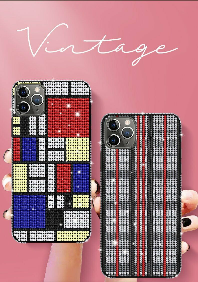 Women Crystal Bling Diamond Strap Case For iPhone