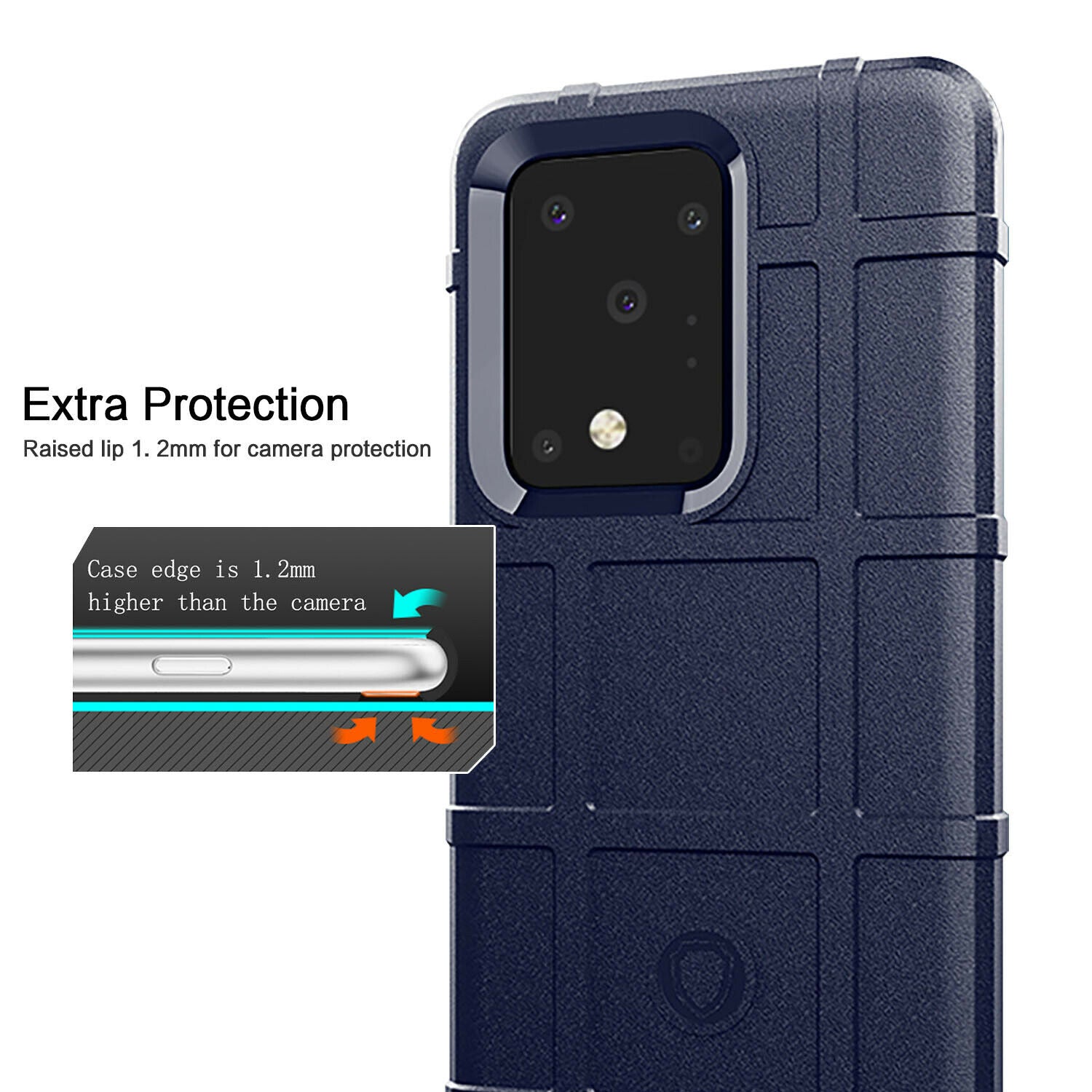 Shockproof Rugged Shield Matte Back Case for Samsung Galaxy S20 FE