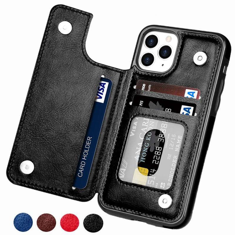 Business Wallet Retro Cover Flip Leather Phone Case