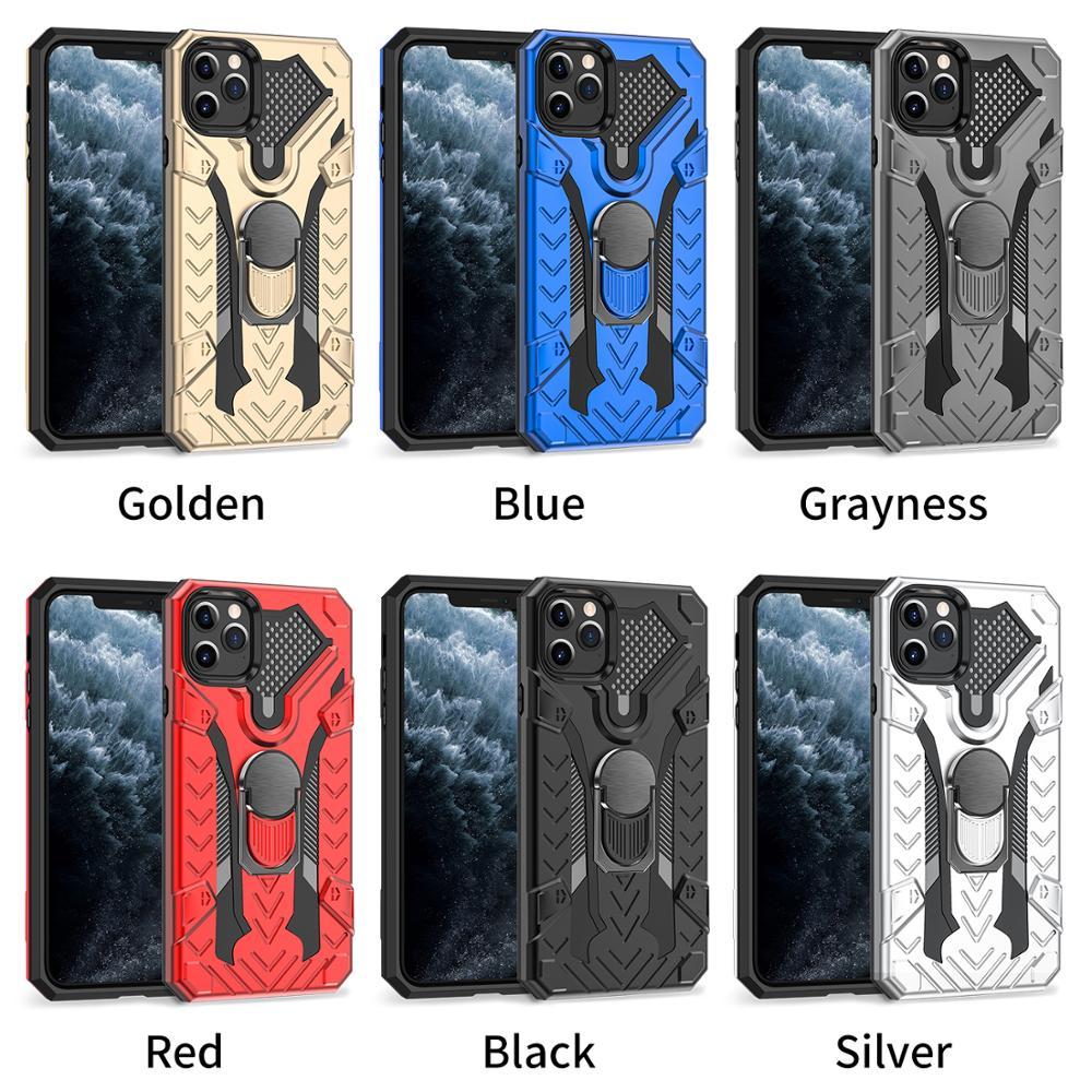 Case Luxury Armor Shockproof Ring Holder Case For iPhone