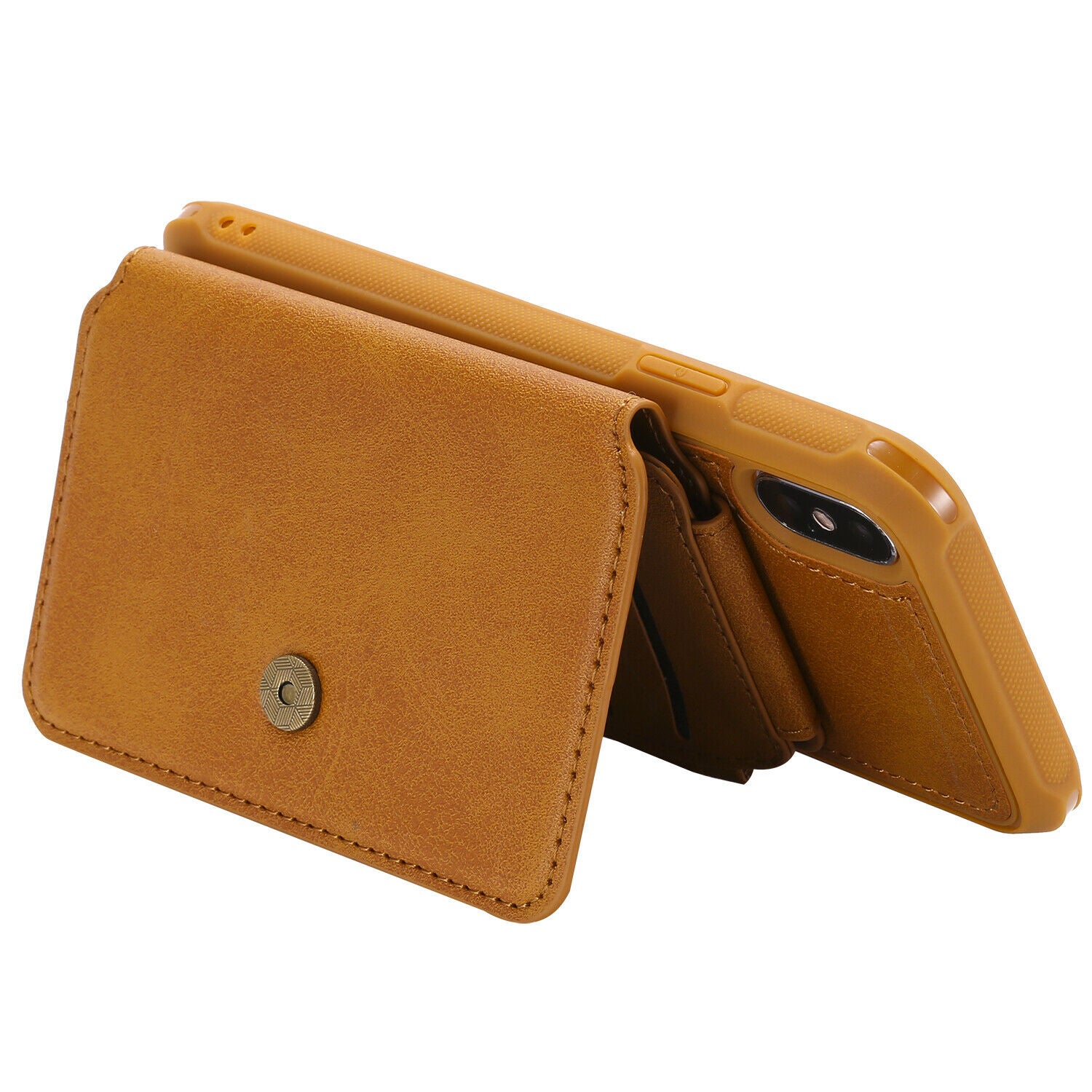 Zipper Multifunction Wallet Card Slot Leather Stand Case For iPhone