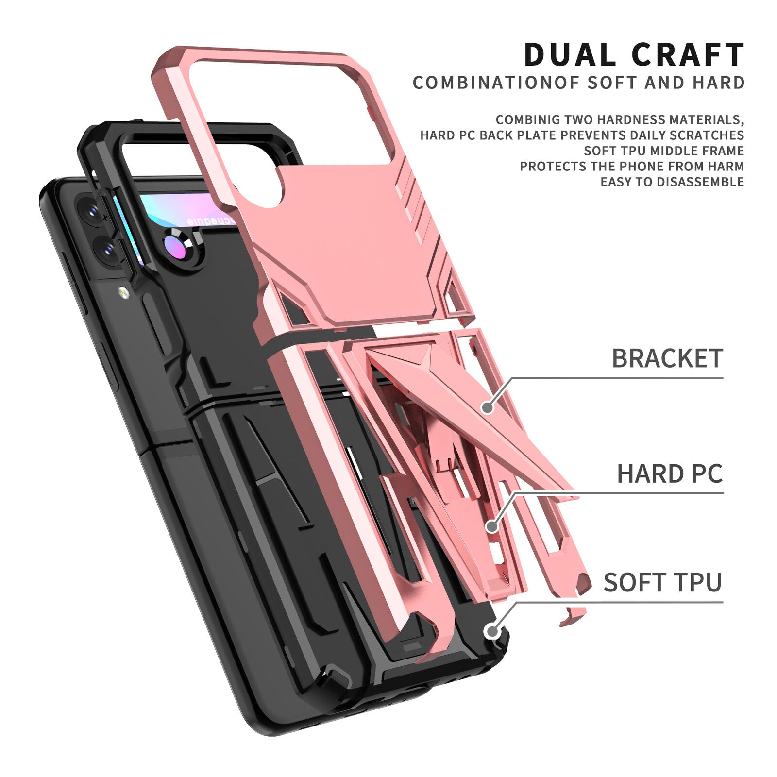 Rugged Shockproof Armor Case Samsung Z Flip 3 5G