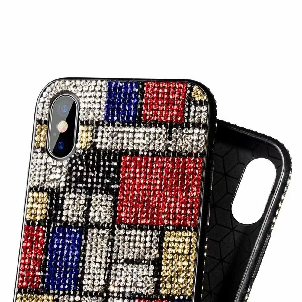 Women Crystal Bling Diamond Strap Case For iPhone