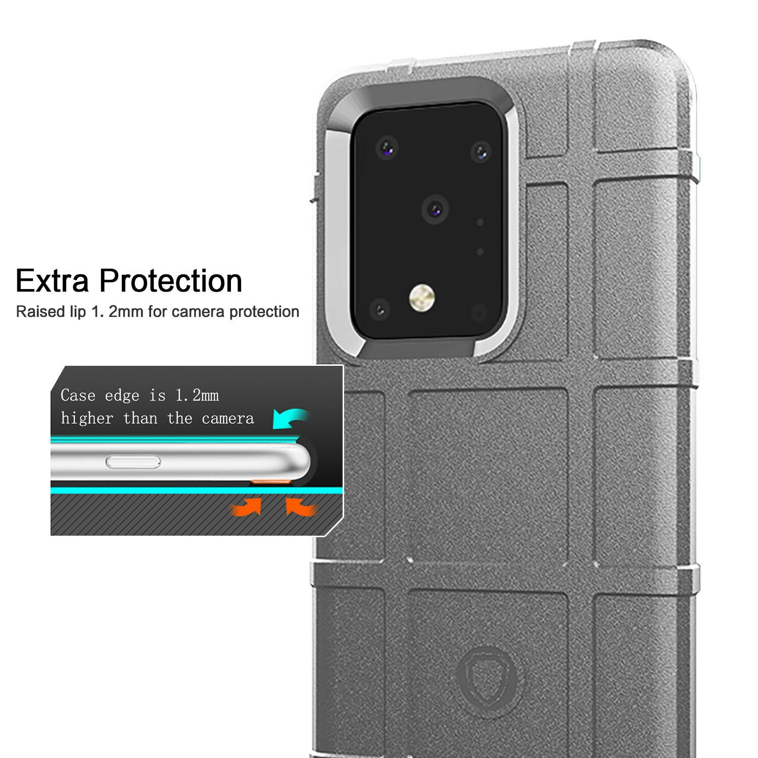 Shockproof Rugged Shield Matte Back Case for Samsung Galaxy S20 FE