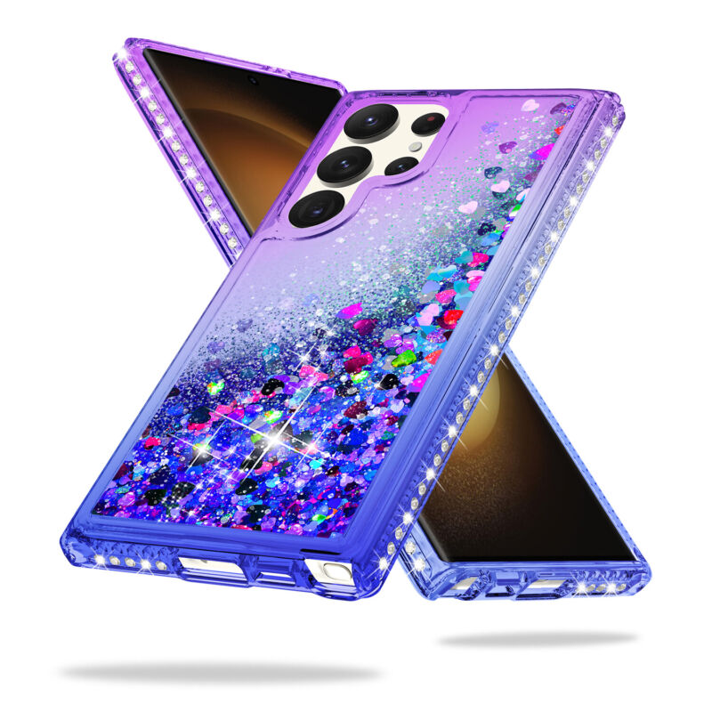 Case Liquid Bling Hybrid For Samsung Galaxy S23