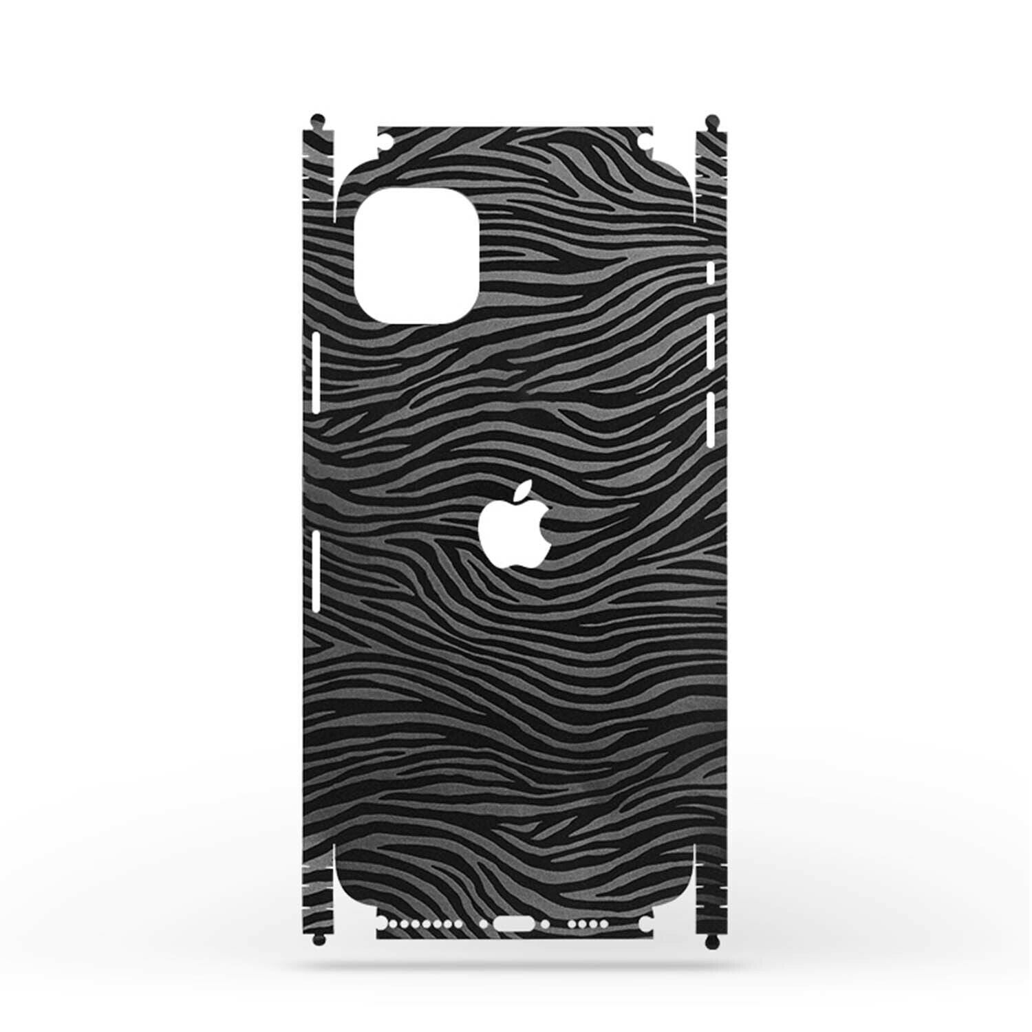 Zebra Pattern Film Wrap Case Sticker Back Skin For iPhone