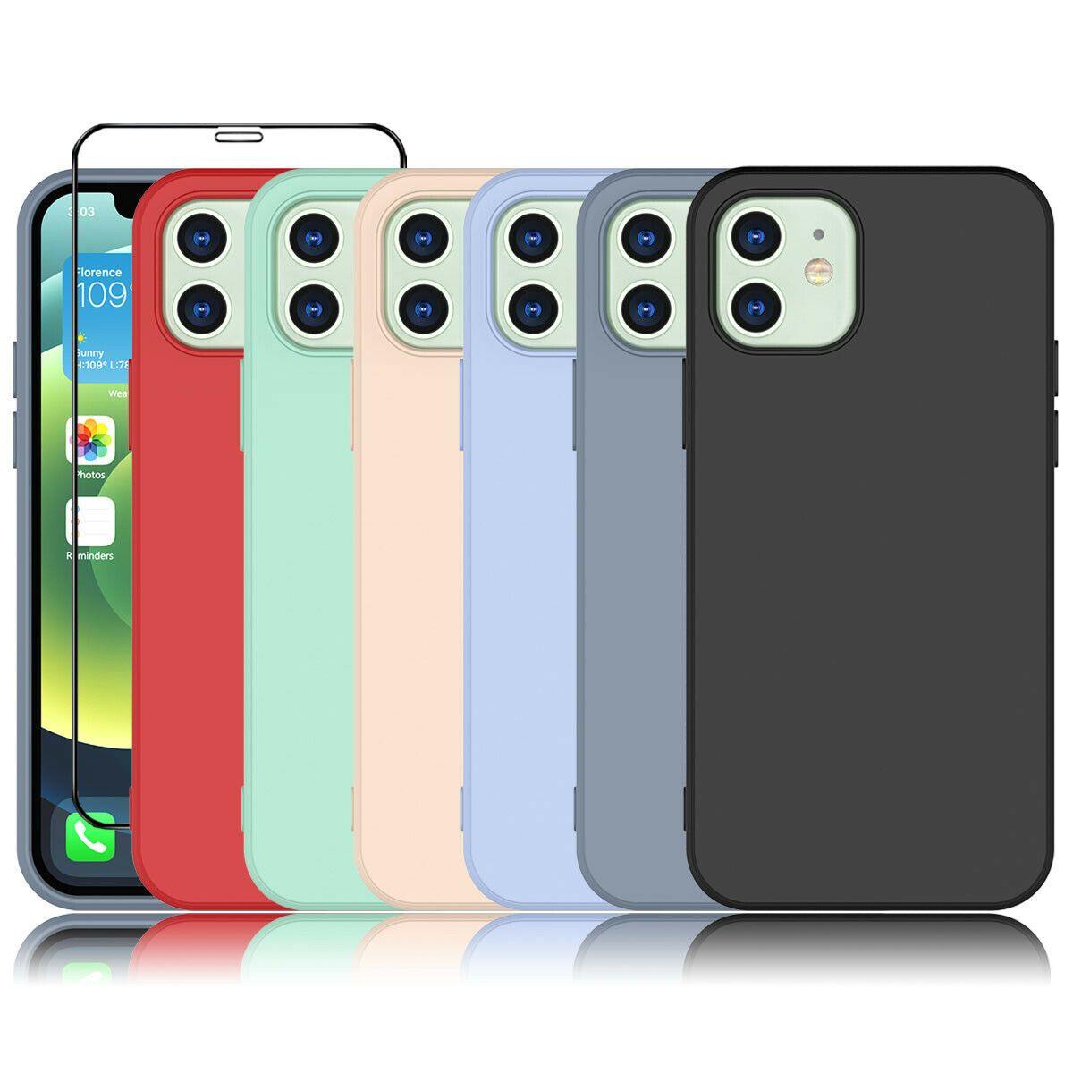 Liquid Silicone Case Soft for iPhone 12 Pro Max Mini