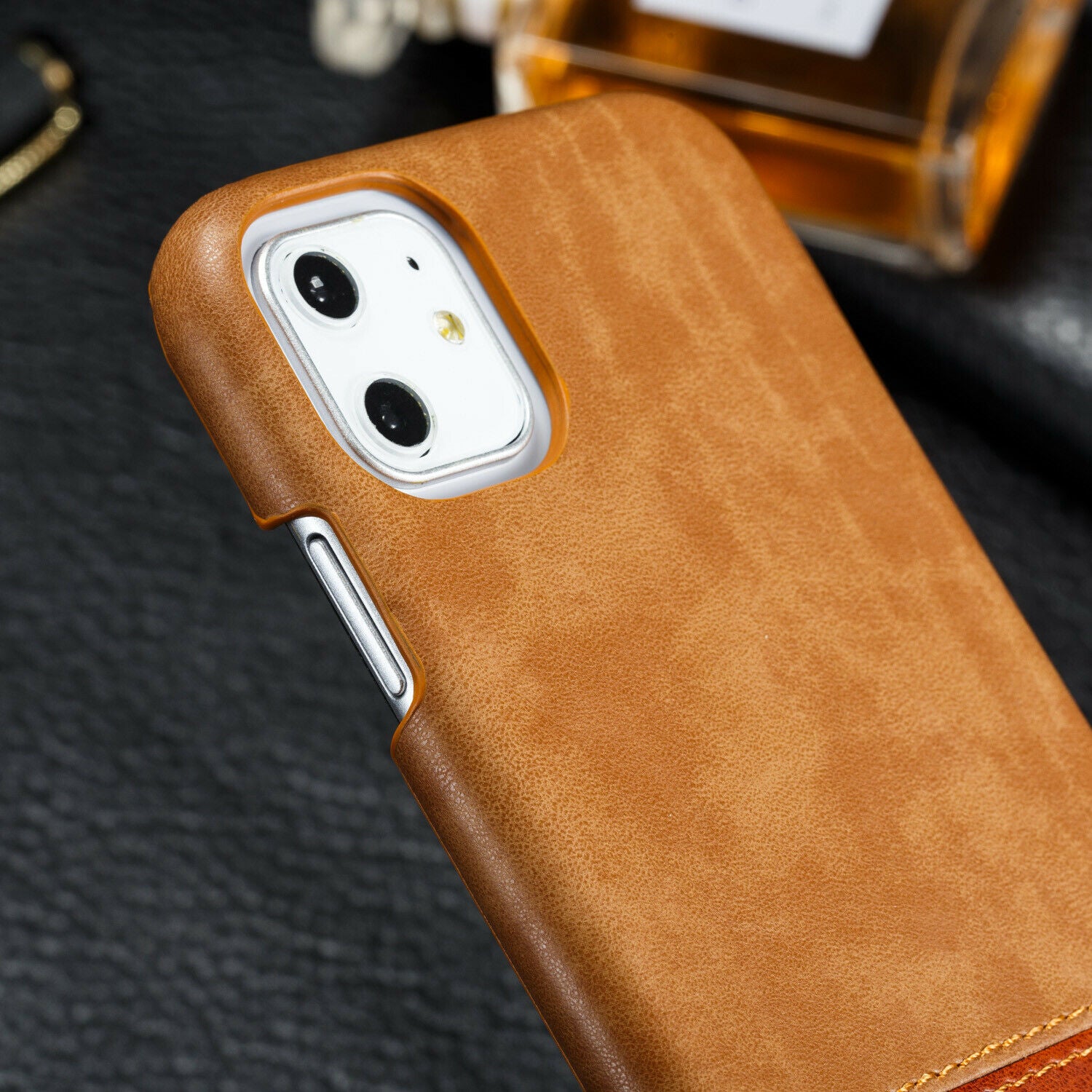 Ultra Slim Leather Case Shockproof For iPhone