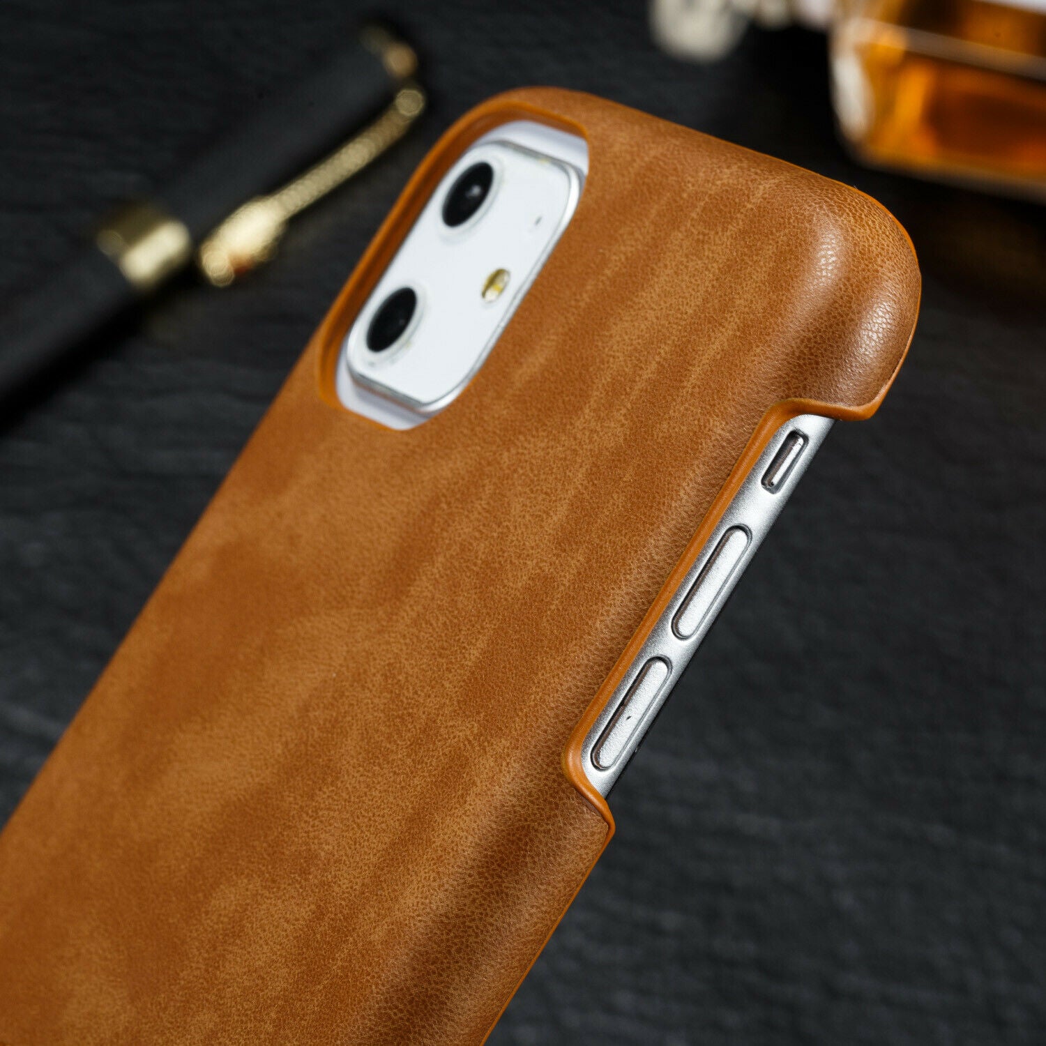 Ultra Slim Leather Case Shockproof For iPhone