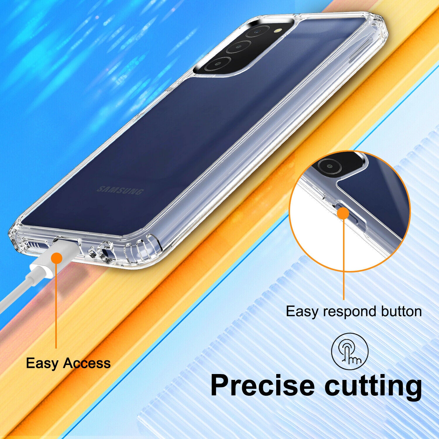 Screen Protector Clear Case For Samsung Galaxy A03S