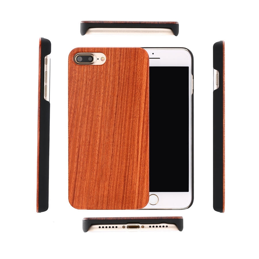 Real Wood Case For iPhone Natural Bamboo Wooden Hard Phone Cases