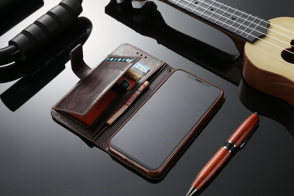 Flip Leather Case for iPhone