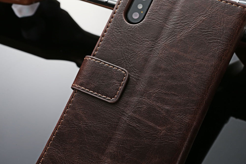 Flip Leather Case for iPhone