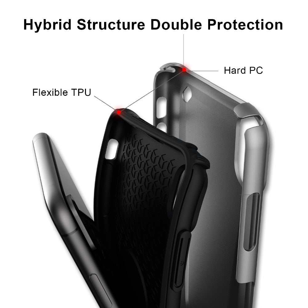 Strong Hybrid Tough Shockproof Armor Phone Case Cover Funda