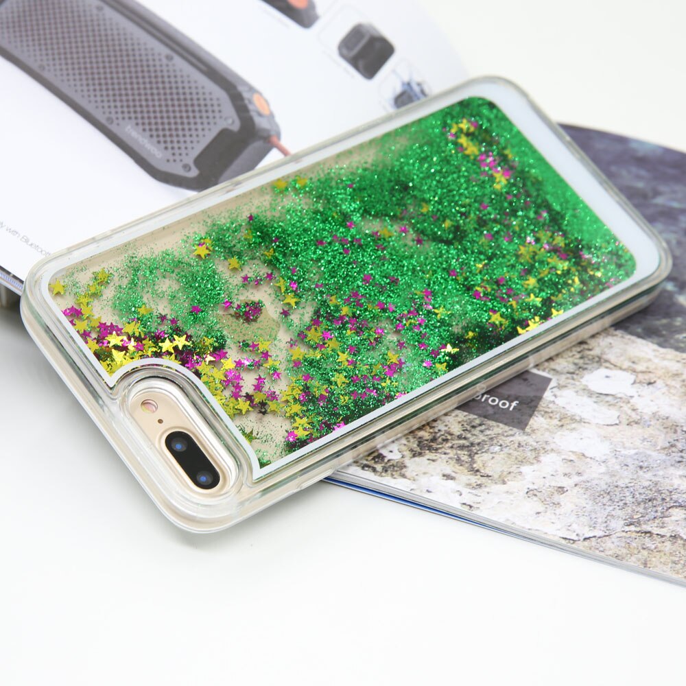 Dynamic Quicksand Glitter Liquid Case Anti Scratch Funda para iPhone