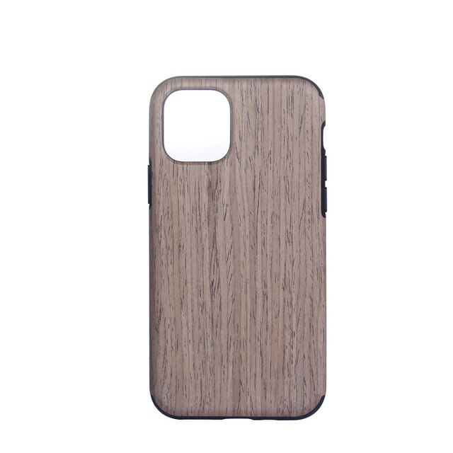 Silicone Plain Case For iPhone Vintage Wood Striped Back Cover