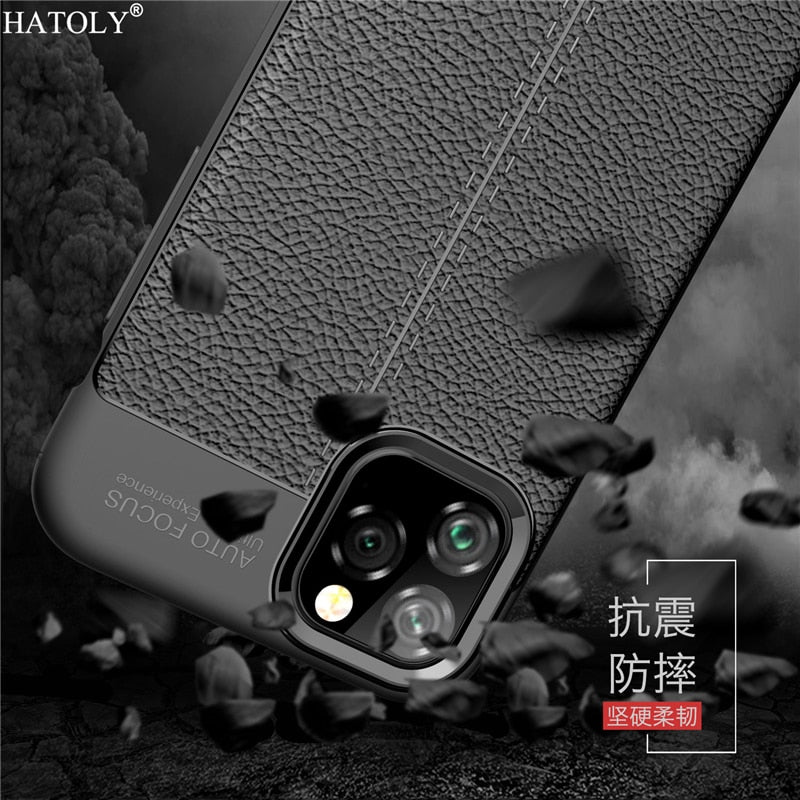 Shockproof Leather TPU Soft Cover For iPhone 11 Silicone