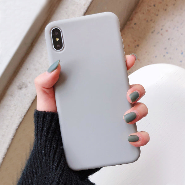 Candy Solid Color Soft Silicone Phone Case For iPhone 11 Pro Max