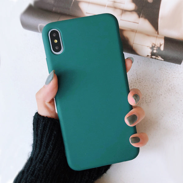Candy Solid Color Soft Silicone Phone Case For iPhone 11 Pro Max