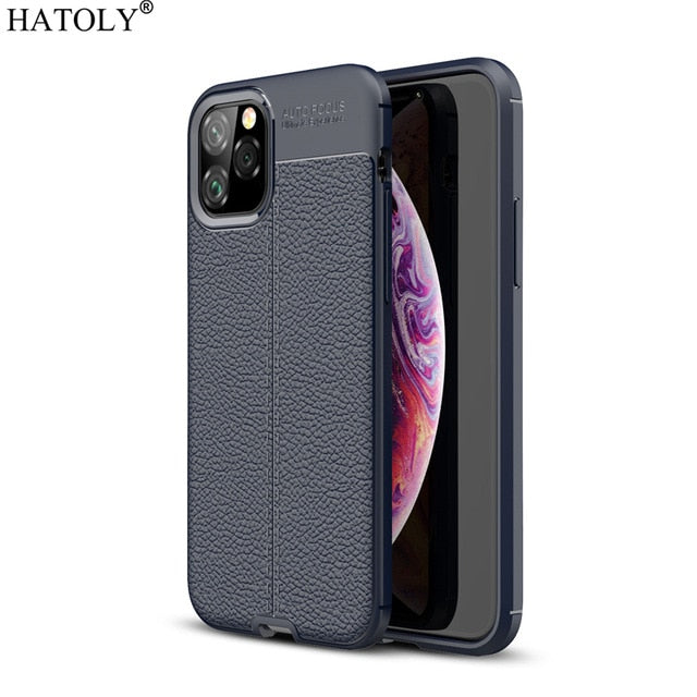 Shockproof Leather TPU Soft Cover For iPhone 11 Silicone