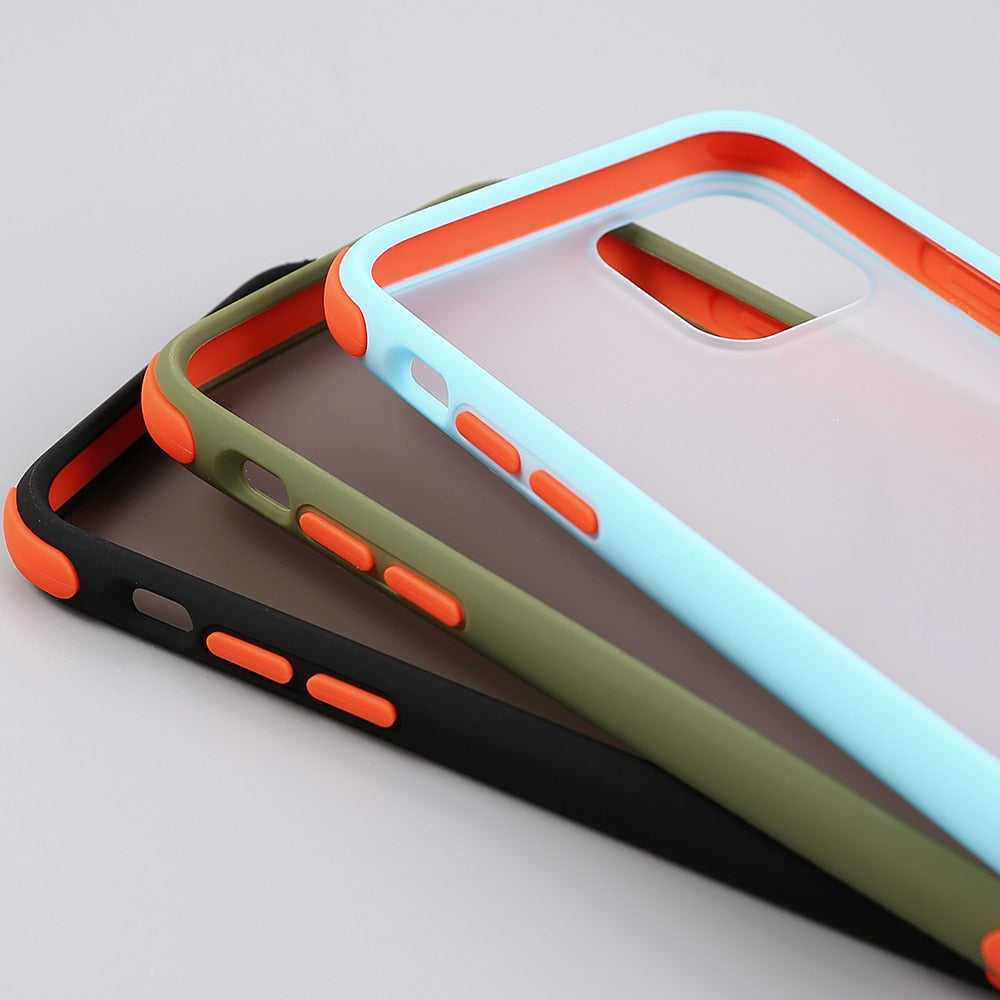 Matte Transparent Cases For iPhone Silicone Bumper