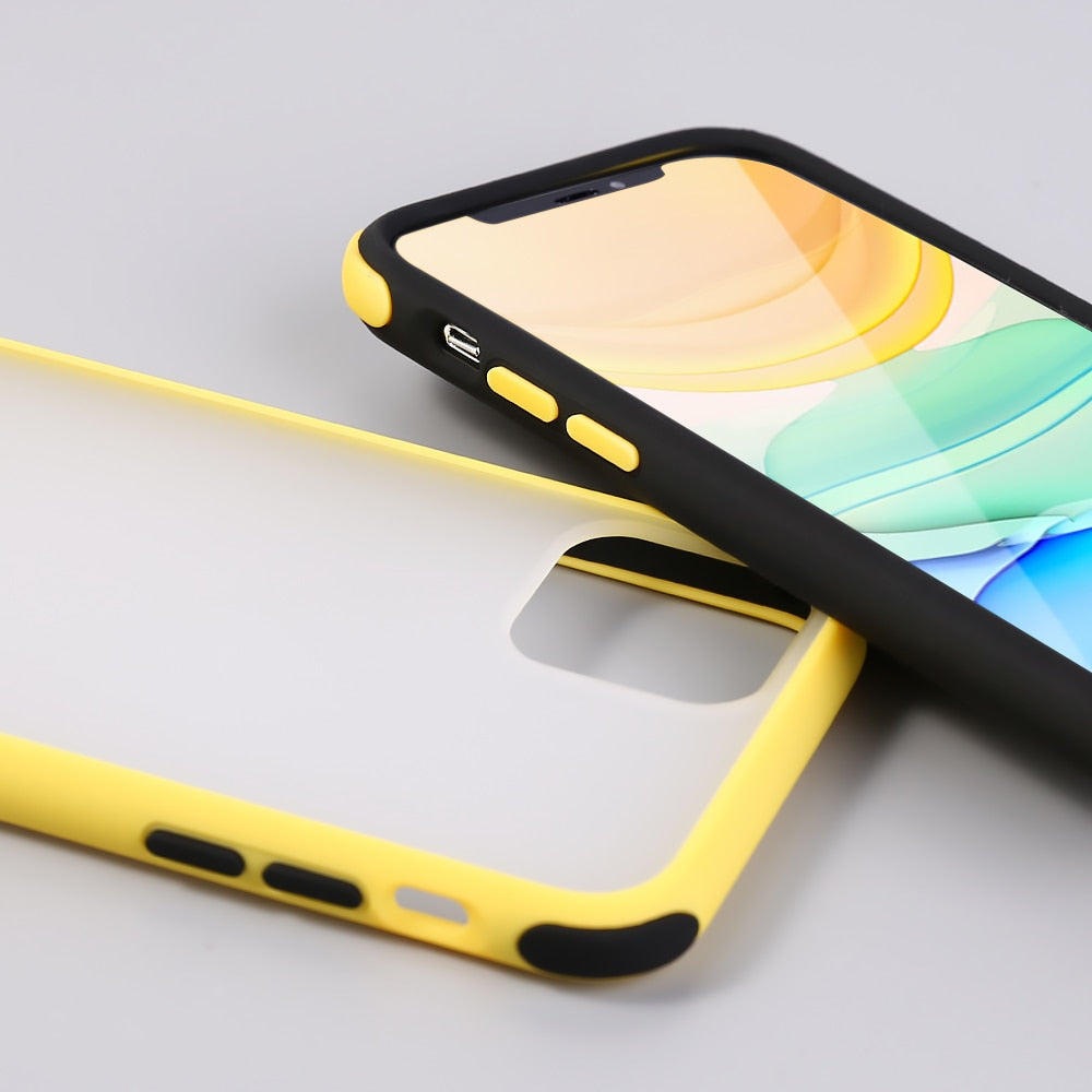 Matte Transparent Cases For iPhone Silicone Bumper