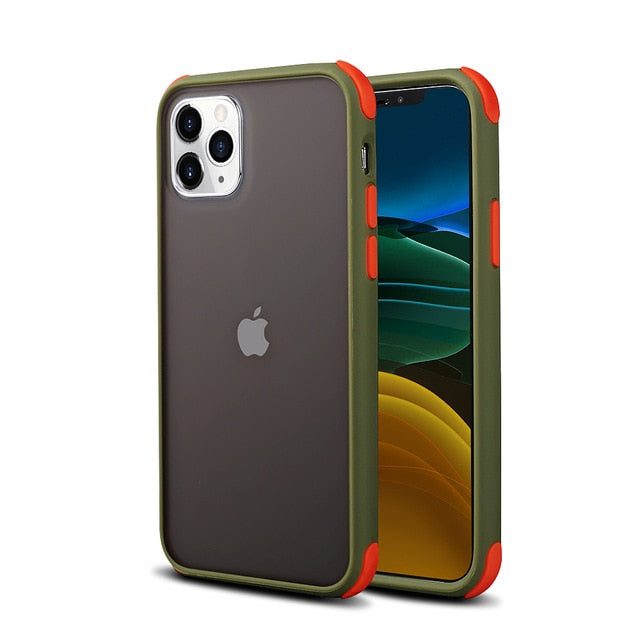 Matte Transparent Cases For iPhone Silicone Bumper