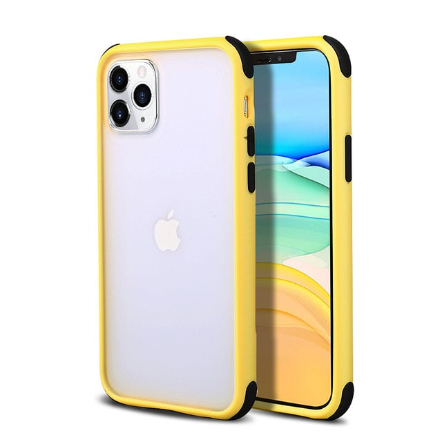 Matte Transparent Cases For iPhone Silicone Bumper