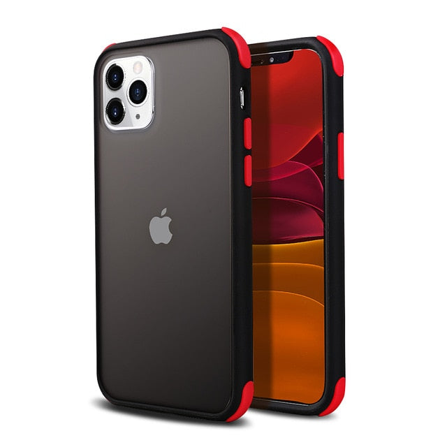 Matte Transparent Cases For iPhone Silicone Bumper