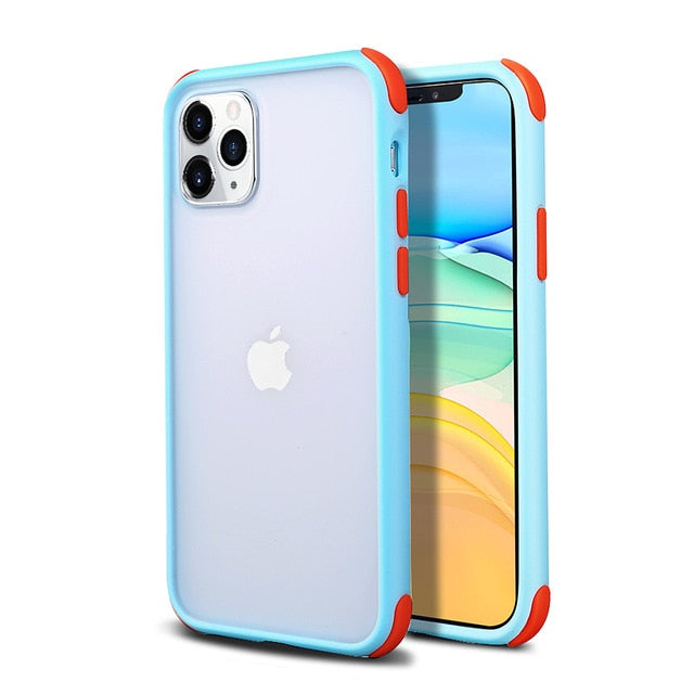 Matte Transparent Cases For iPhone Silicone Bumper