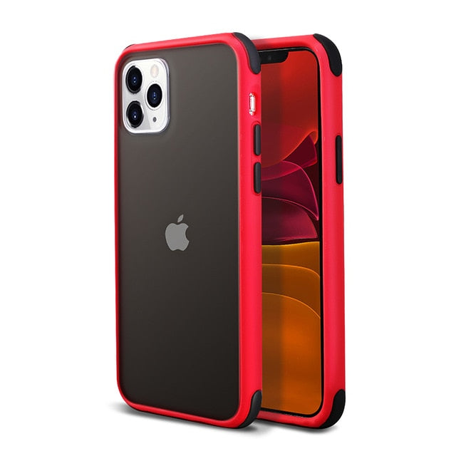 Matte Transparent Cases For iPhone Silicone Bumper