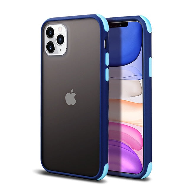 Matte Transparent Cases For iPhone Silicone Bumper
