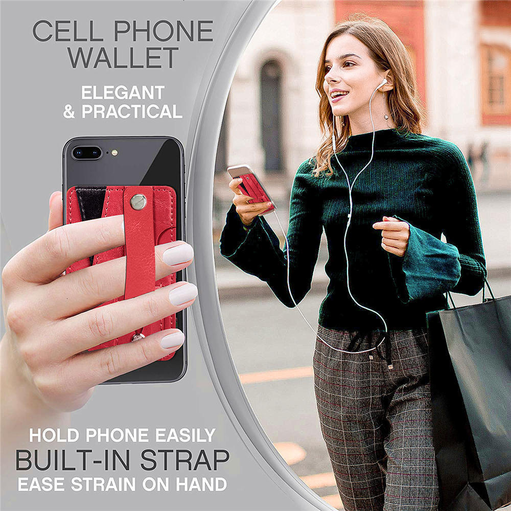 Universal mobile phone bracket with multifunctional leather wallet