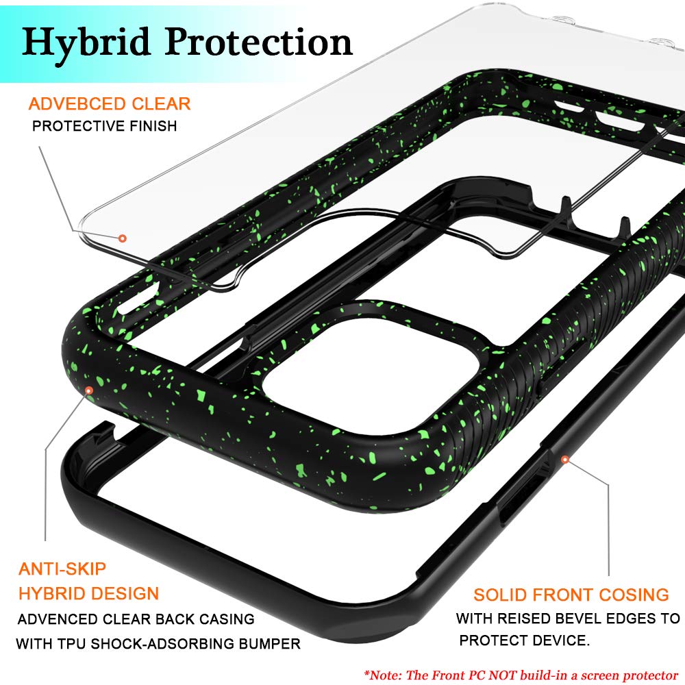 Dual Layer Hybrid Defender Crystal Shockproof Back Cover