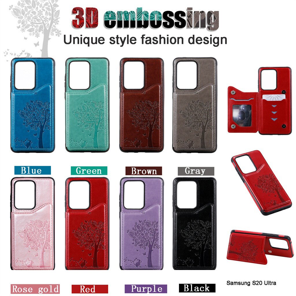 Phone Case Cover Card Slot For Samsung S20 Ultra