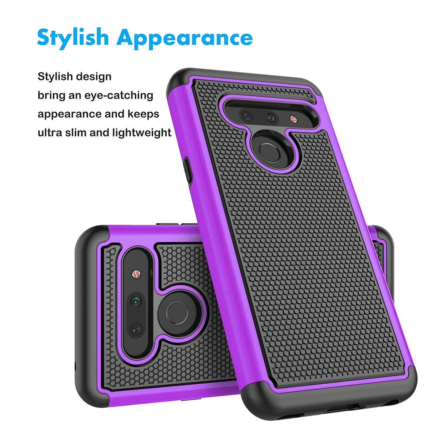 Fitted Hybrid Shockproof Armor Phone Cover for LG G8 G8