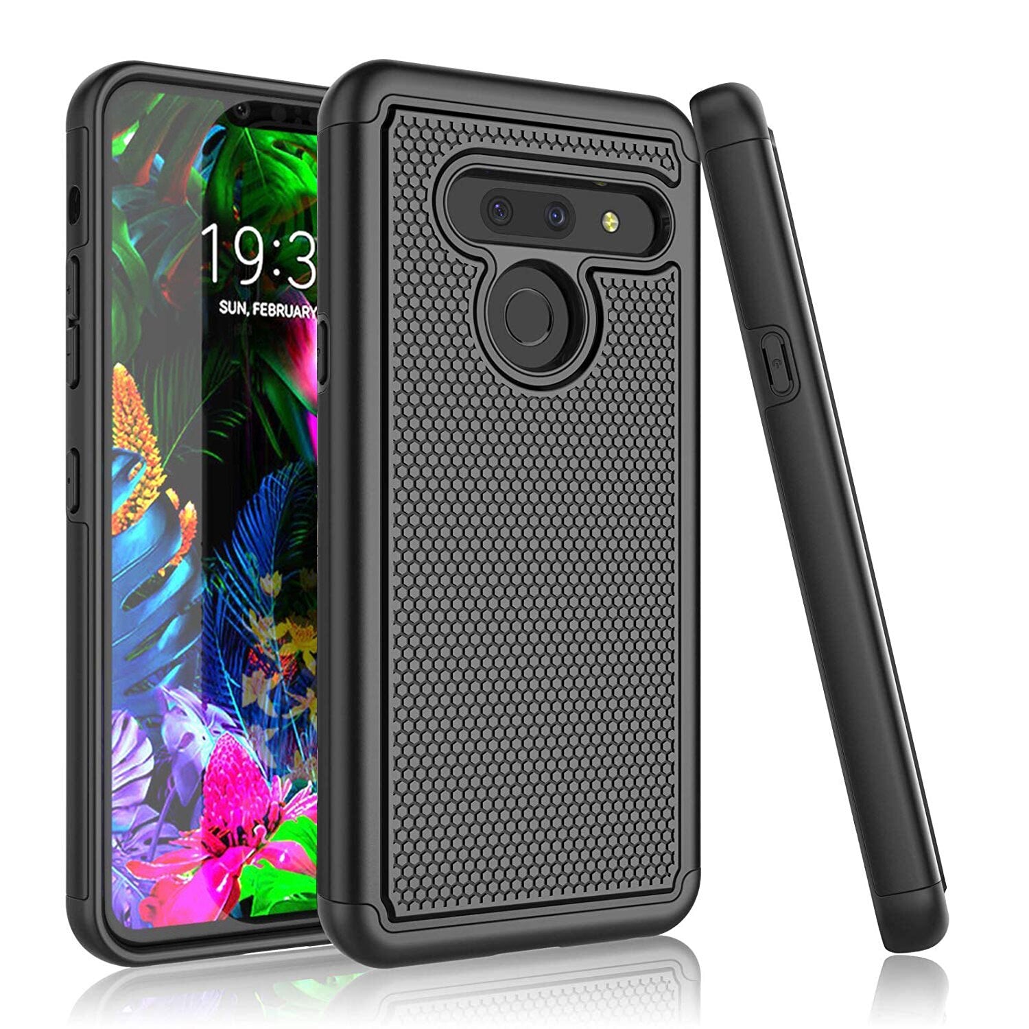 Fitted Hybrid Shockproof Armor Phone Cover for LG G8 G8