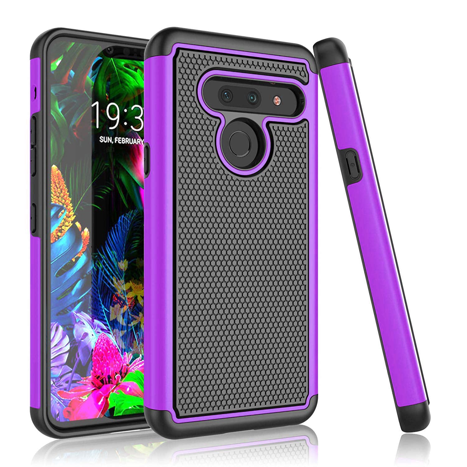 Fitted Hybrid Shockproof Armor Phone Cover for LG G8 G8