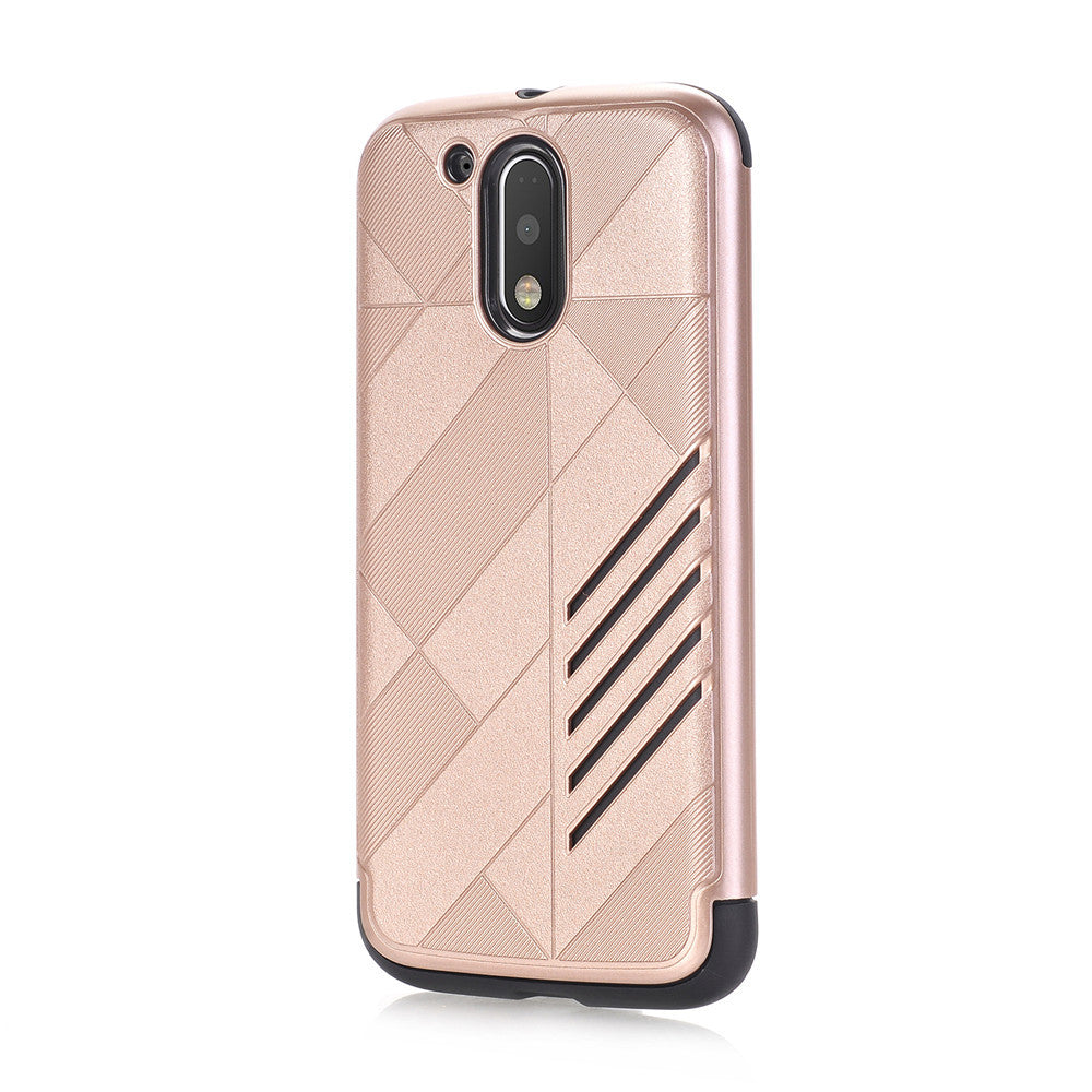 Rubber Impact Armor Protective Case for Moto G4 Plus