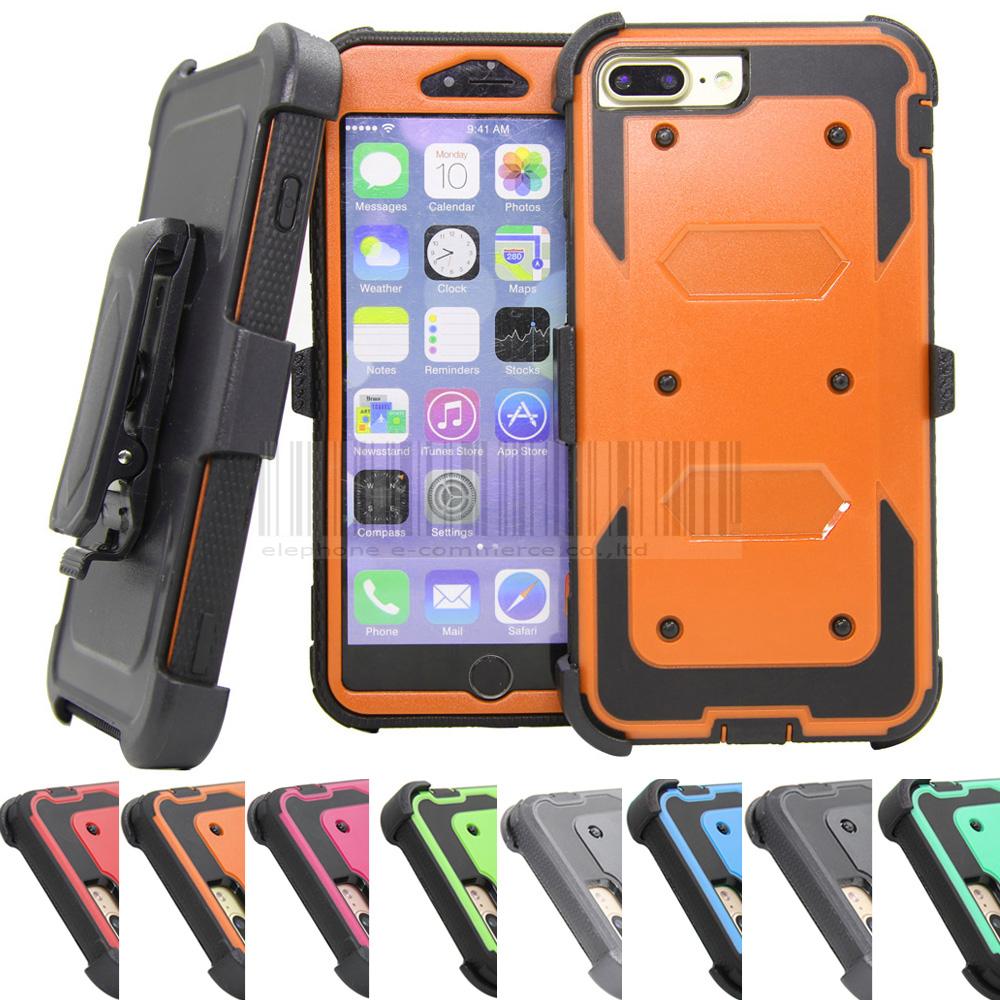 Armor Cases with Shockproof 360 Degree Belt Clip for iPhone 7 7 Plus