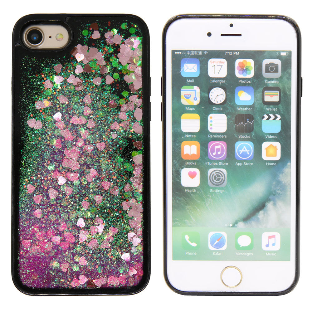 Dynamic Quicksand Glitter Liquid Case Anti Scratch Funda para iPhone