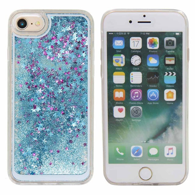 Dynamic Quicksand Glitter Liquid Case Anti Scratch Funda para iPhone