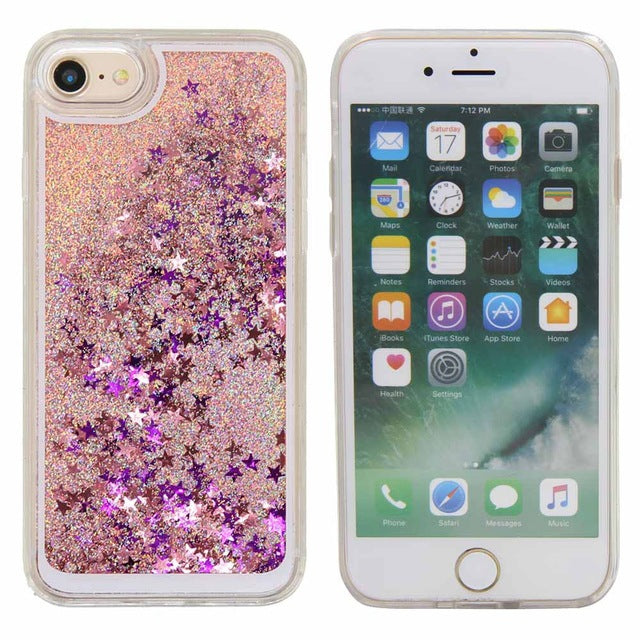 Dynamic Quicksand Glitter Liquid Case Anti Scratch Funda para iPhone