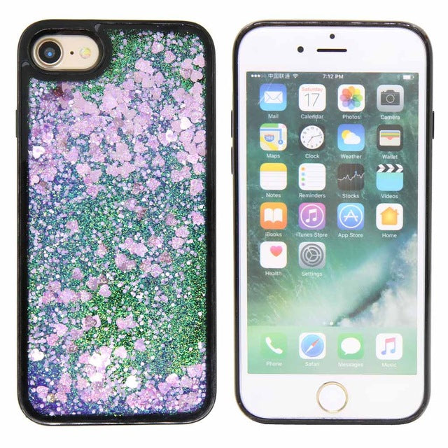 Dynamic Quicksand Glitter Liquid Case Anti Scratch Funda para iPhone