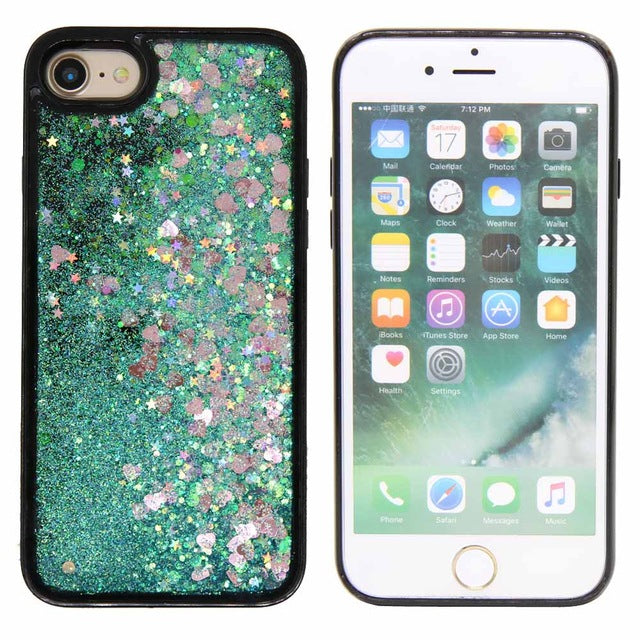 Dynamic Quicksand Glitter Liquid Case Anti Scratch Funda para iPhone