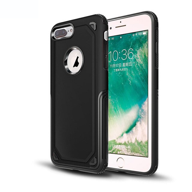 Carbon Fiber Case Shockproof Cover for iPhone 7 8 Plus